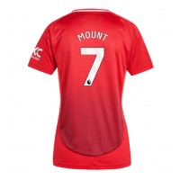 Camisa de Futebol Manchester United Mason Mount #7 Equipamento Principal Mulheres 2024-25 Manga Curta